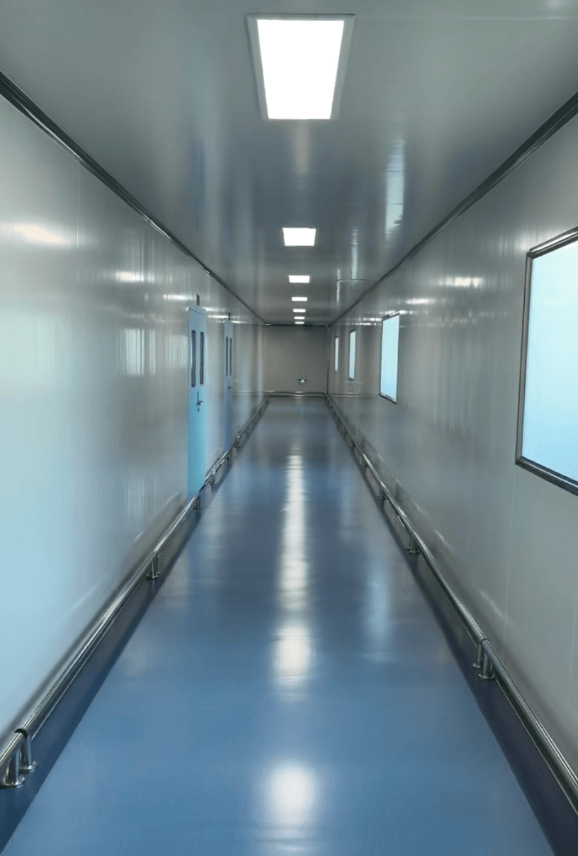 Dust-free and temperature-controlled production environment – maintaining strict air quality and humidity standards for dental product manufacturing.
