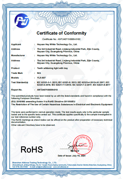 RoHS certification
